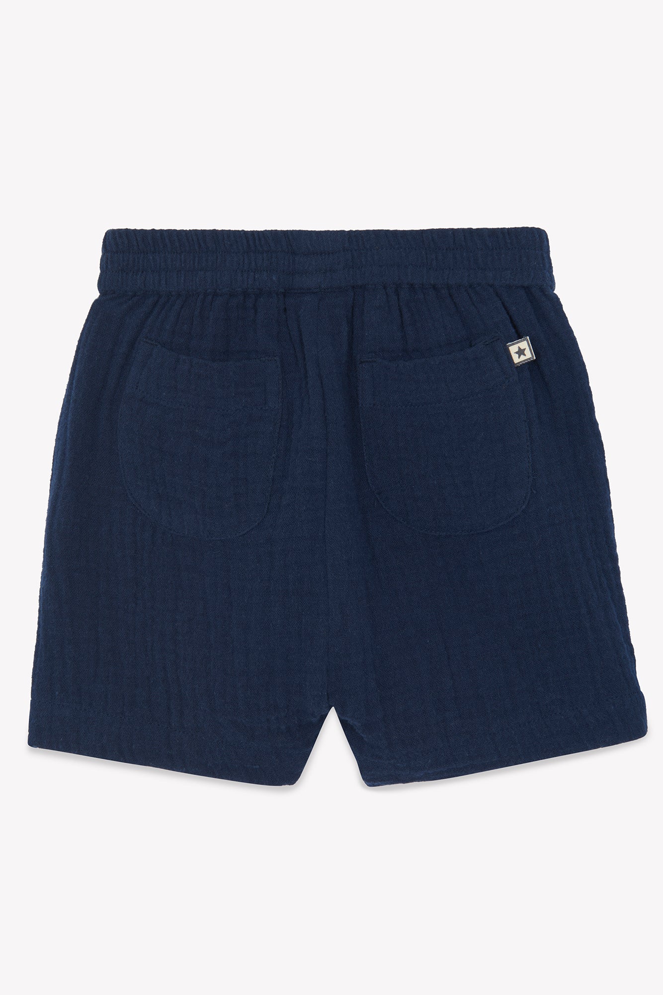 Short Ramb bleu Bébé en gaze de coton