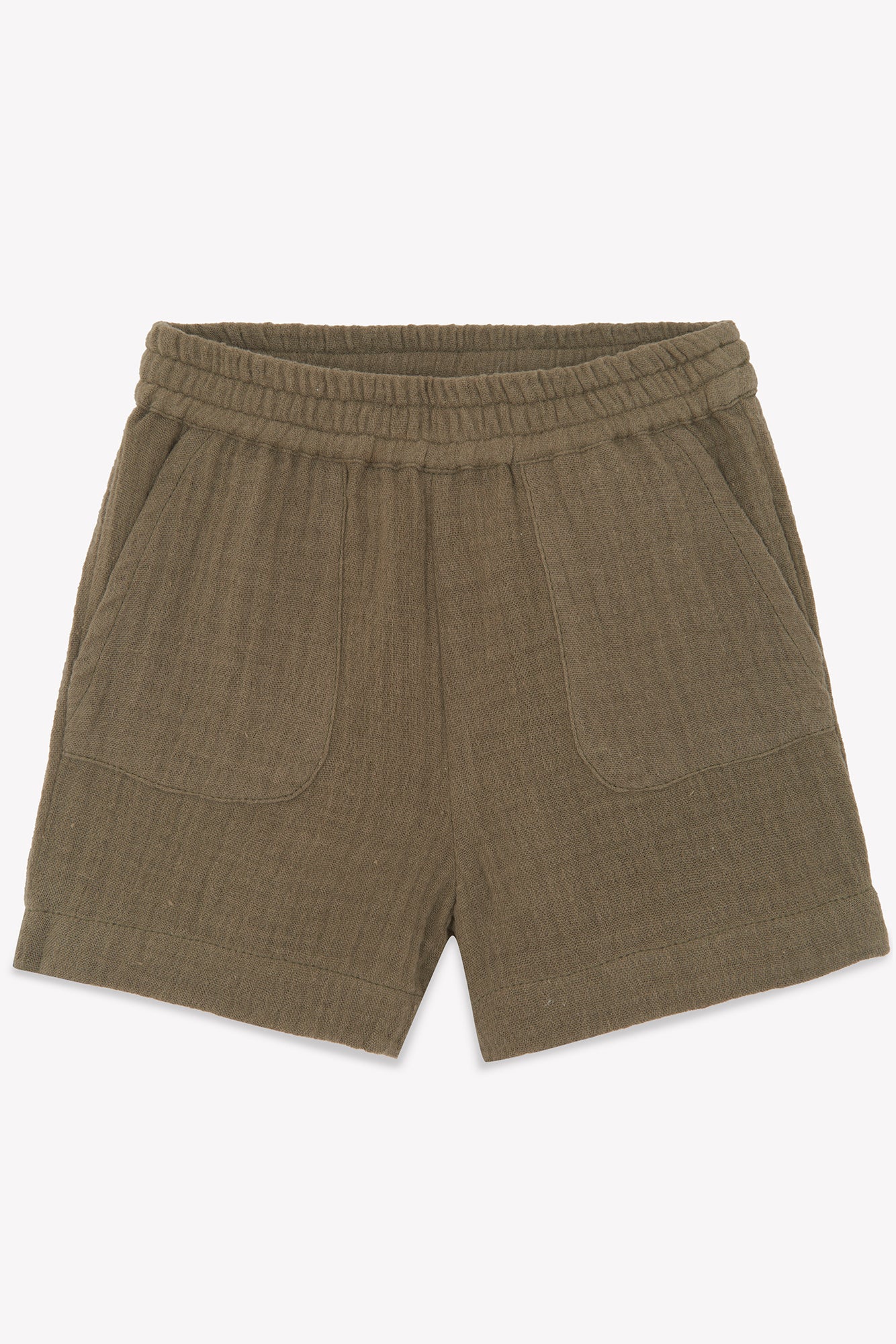 Short Ramb vert Bébé en gaze de coton