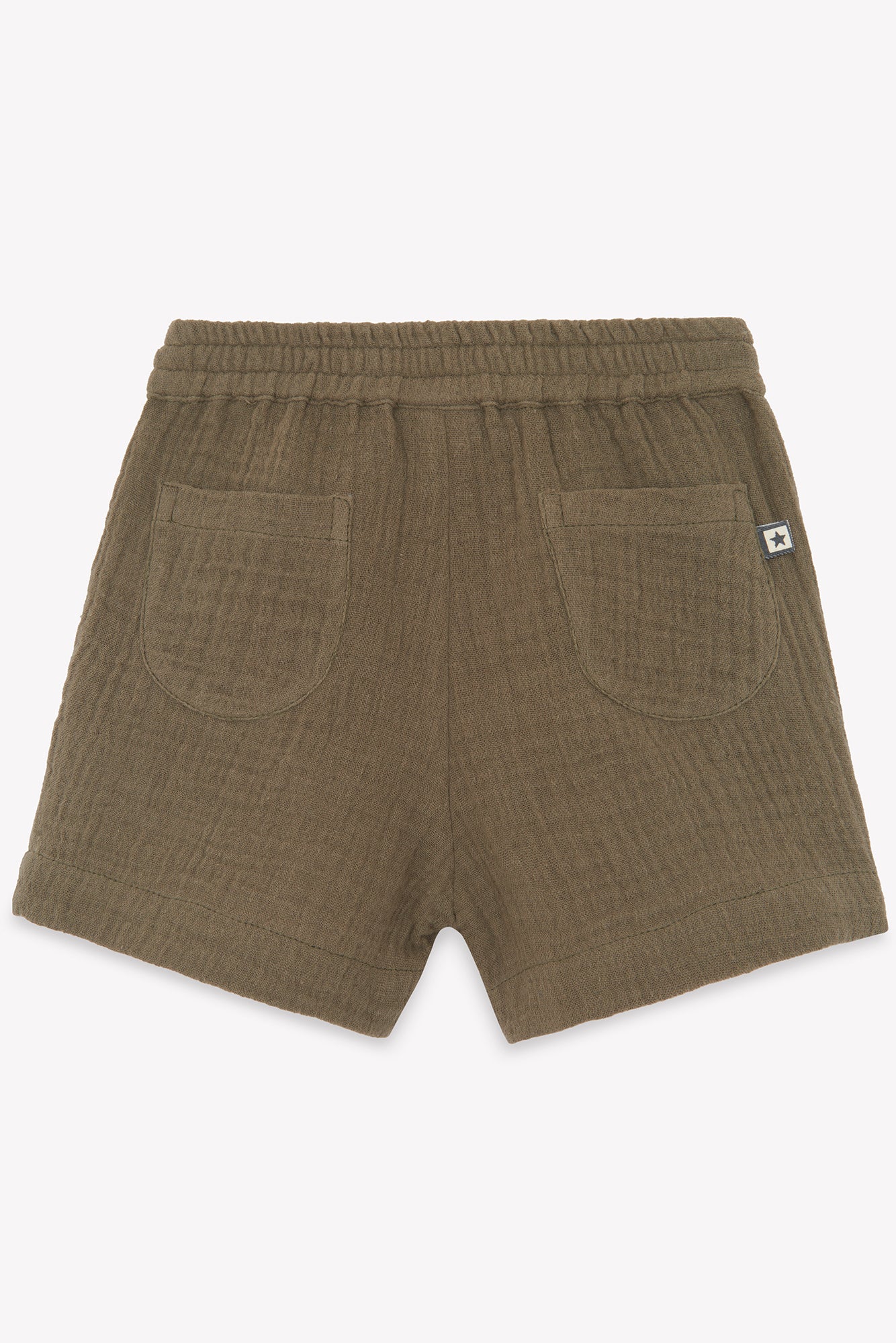 Short Ramb vert Bébé en gaze de coton
