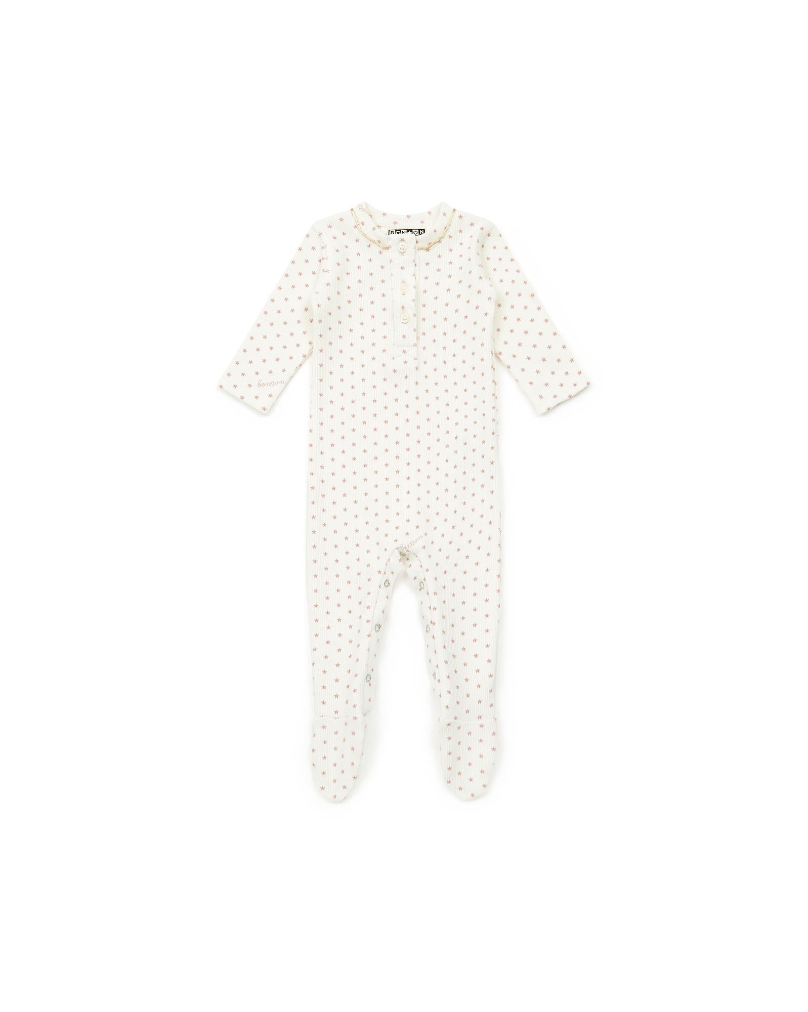 Pyjama rose Bébé imprimé étoiles