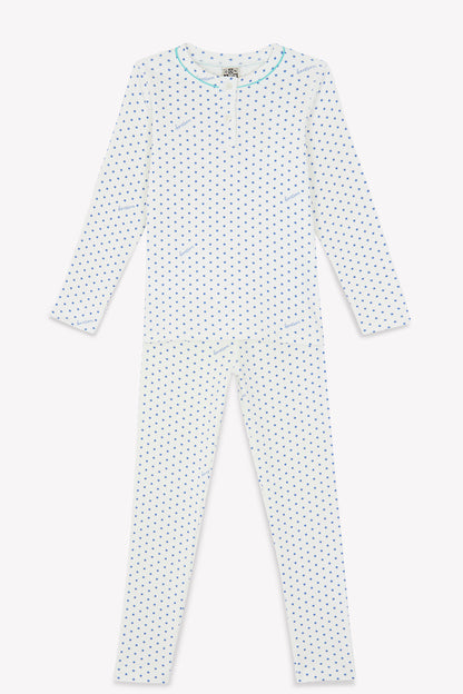 Outfit Pajamas Blue Print stars