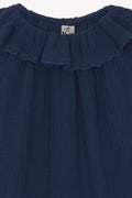 Blouse - SoLange - bleue en double gaze de coton