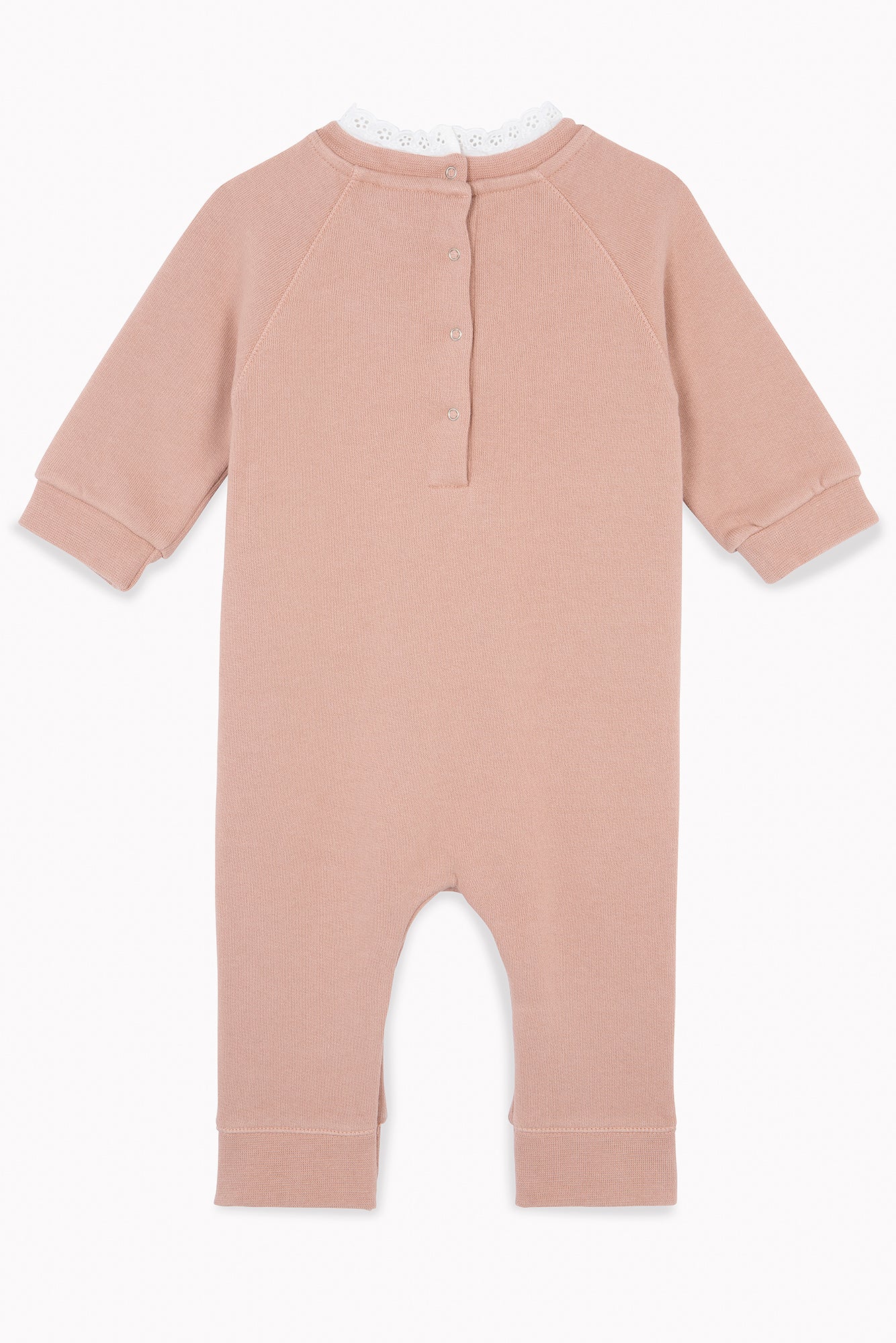 Combinaison Tadam rose Bébé en 100% coton biologique