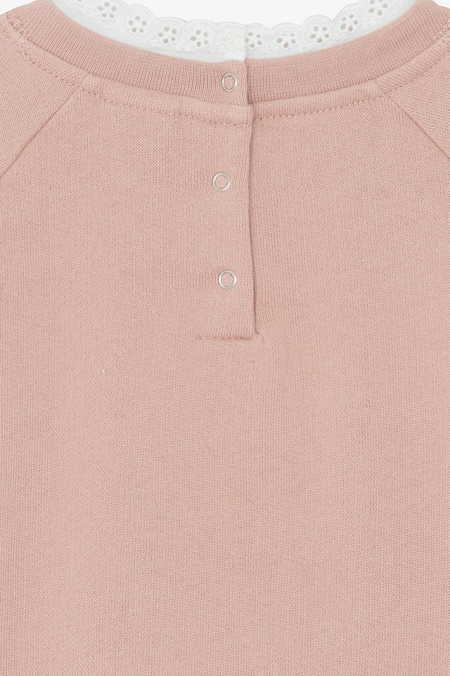 Sweatshirt - Tiliaf Pink In 100% organic cotton - Image alternative