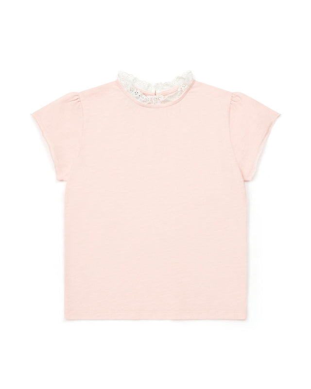T-shirt - Tiliateef rose en 100% coton biologique - Image principale