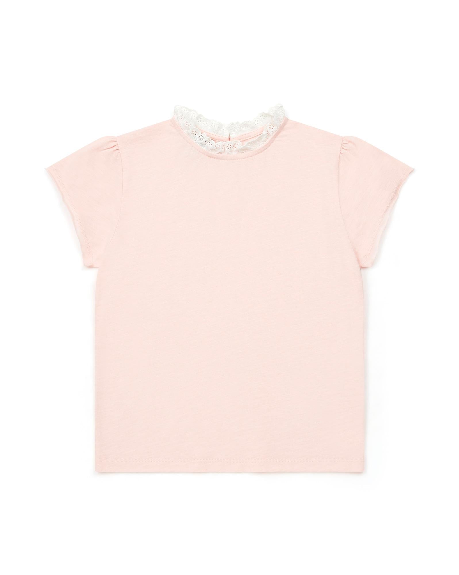 T-shirt Tiliateef rose en 100% coton biologique