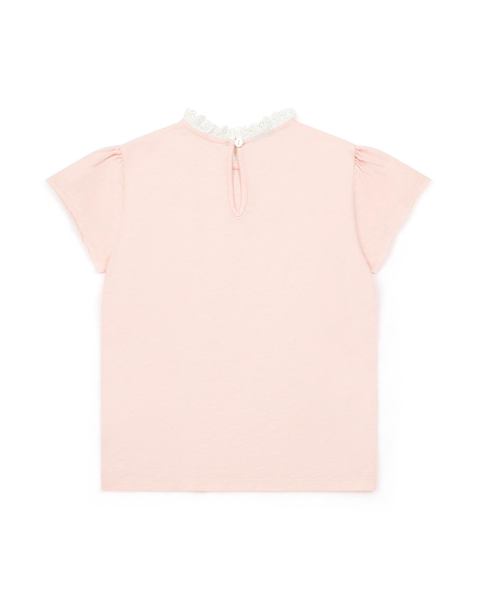 T-shirt Tiliateef rose en 100% coton biologique