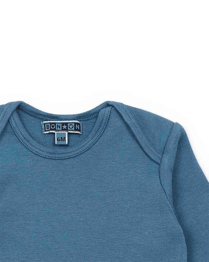 Tee-shirt Tina bleu Bébé en 100% coton biologique