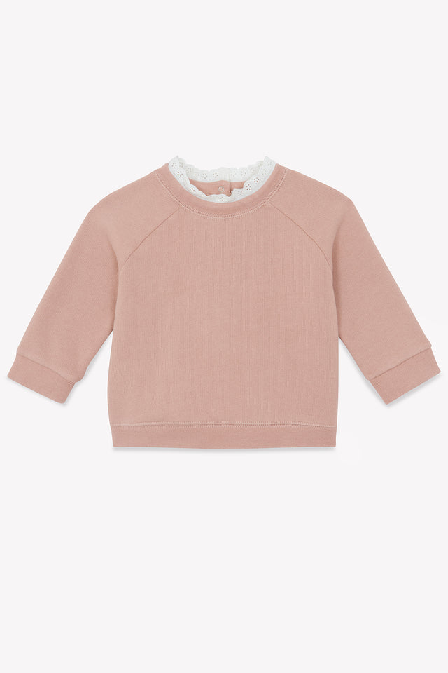 Sweatshirt - Pink Baby In 100% organic cotton - Image principale