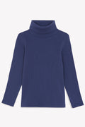 Collar - Rolled Titouv Blue In 100% organic cotton