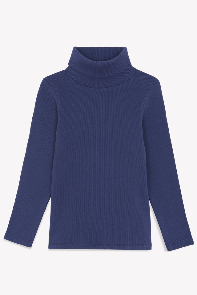 Collar - Rolled Titouv Blue In 100% organic cotton - Image principale