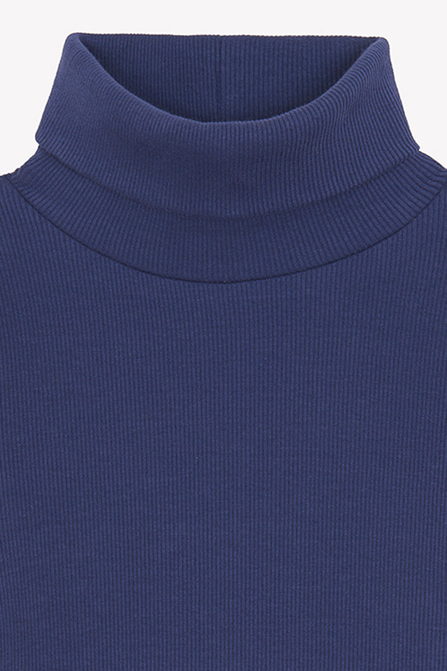 Collar - Rolled Titouv Blue In 100% organic cotton - Image alternative