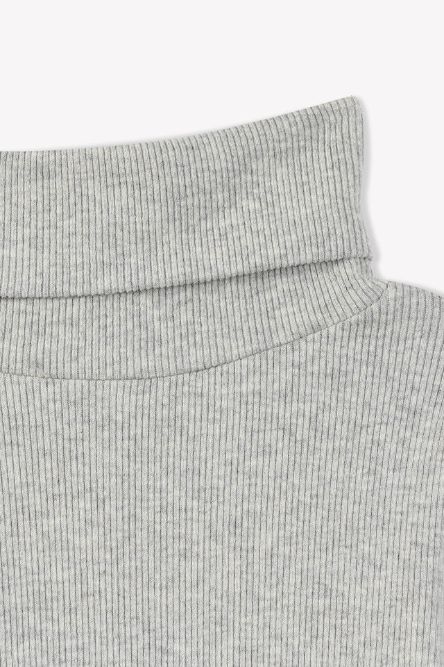 Collar - Rolled Titouv Grey In 100% organic cotton - Image alternative