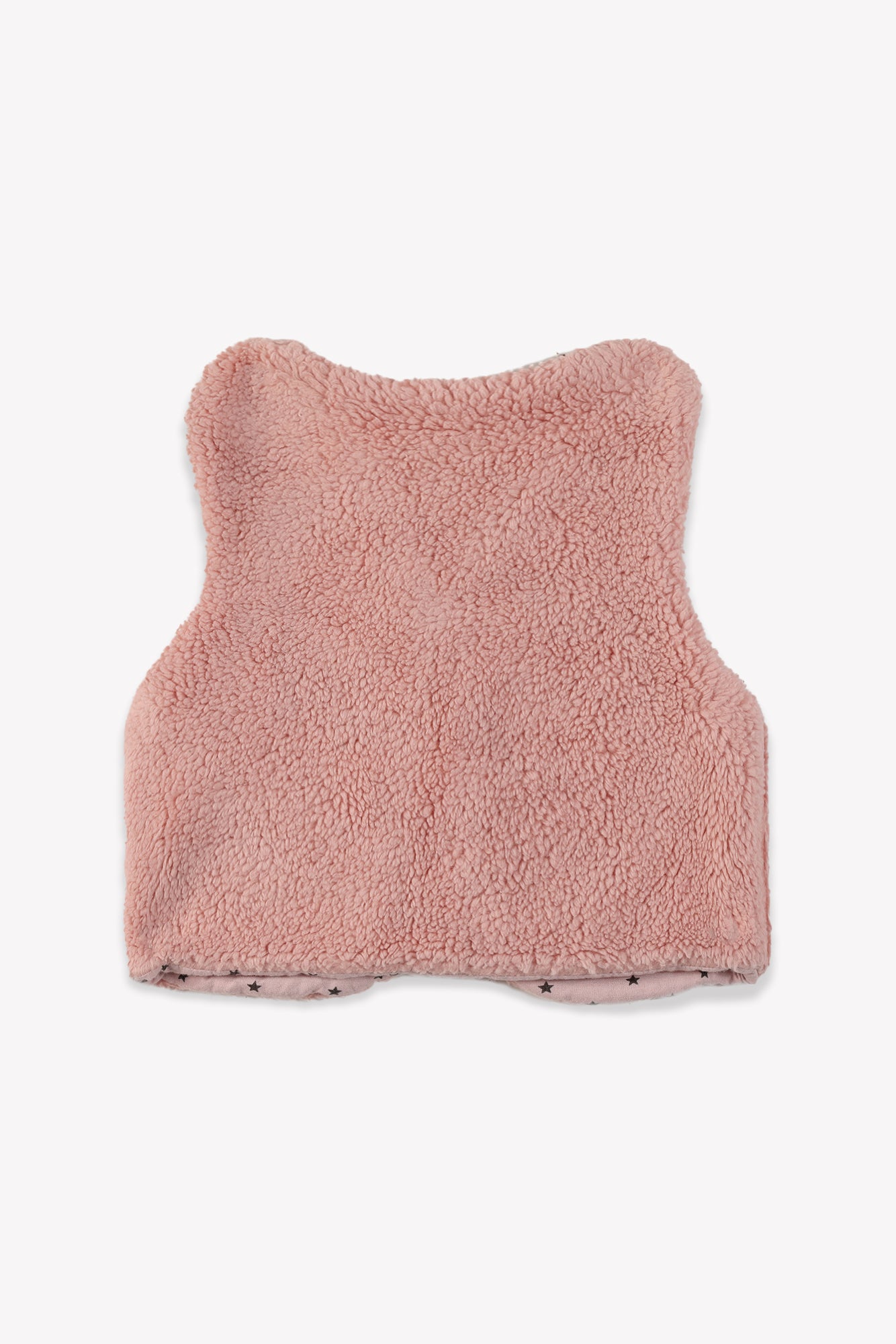 Cardigan Sleeveless - Newborn Pink cotton