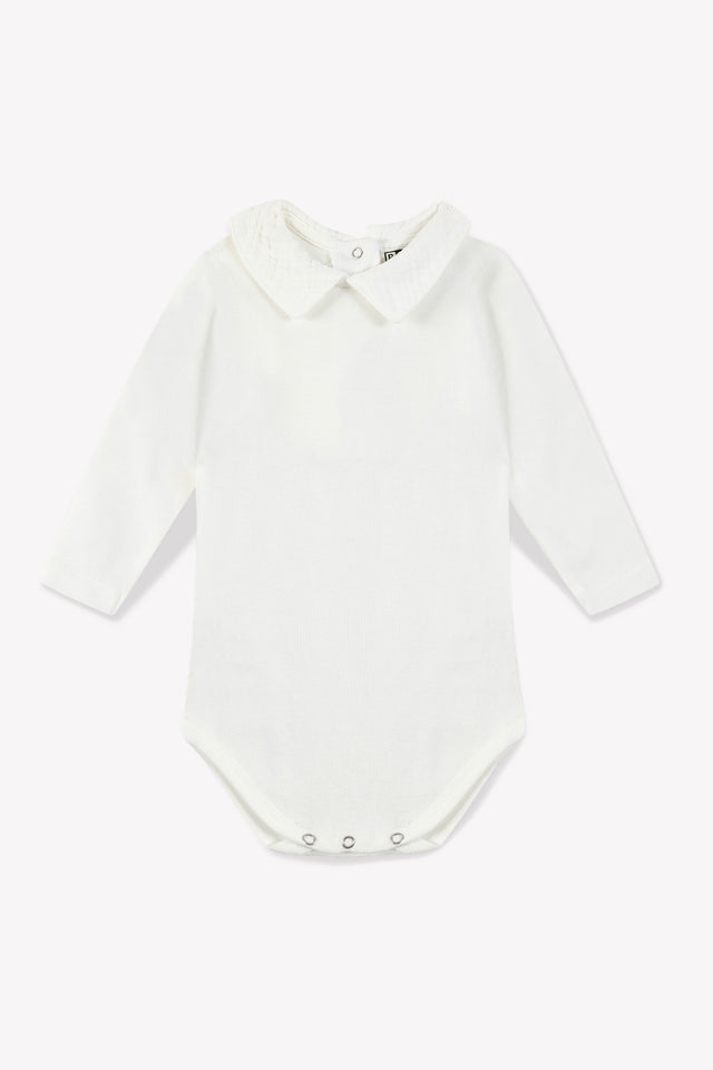Body - bébé garçon col à revers 100% coton bio - Image principale