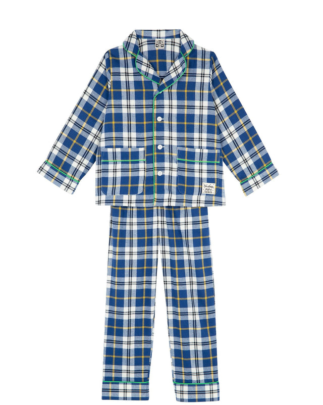 Ensemble - pyjama bleu tartan - Image principale