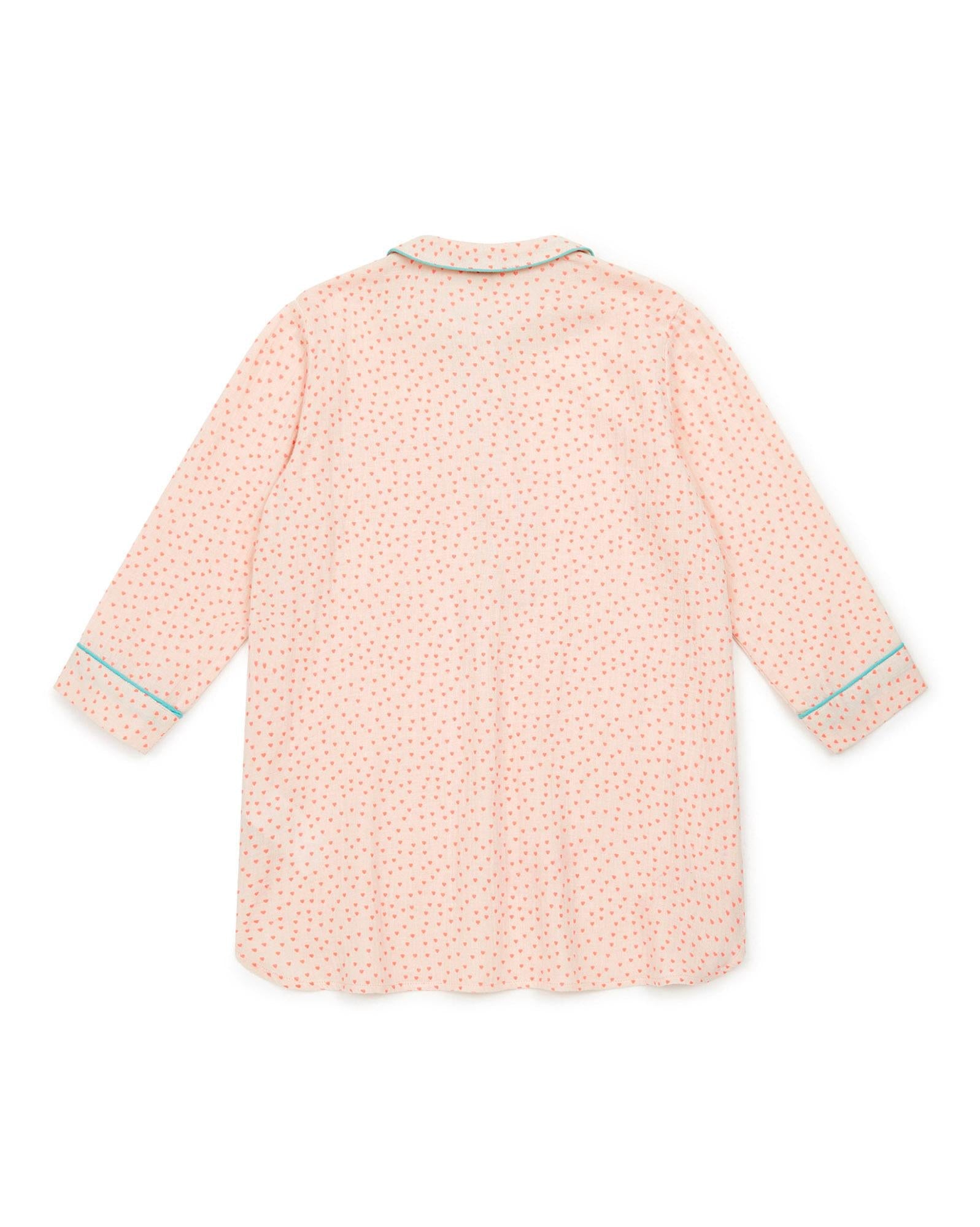 Chemise de nuit Noche imprimé coeur