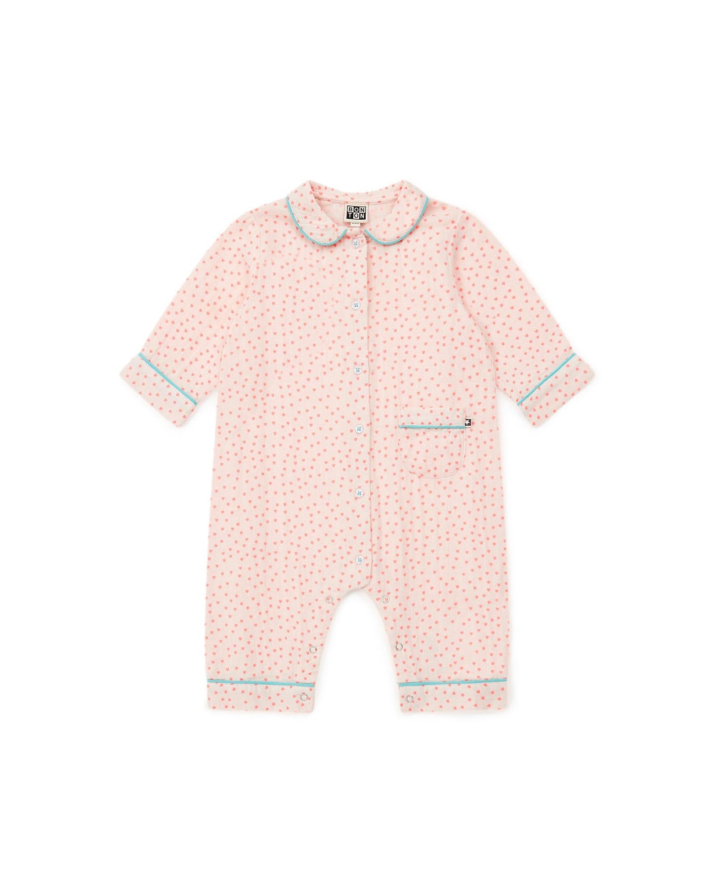 Pajamas - Multicolor Baby Print heart