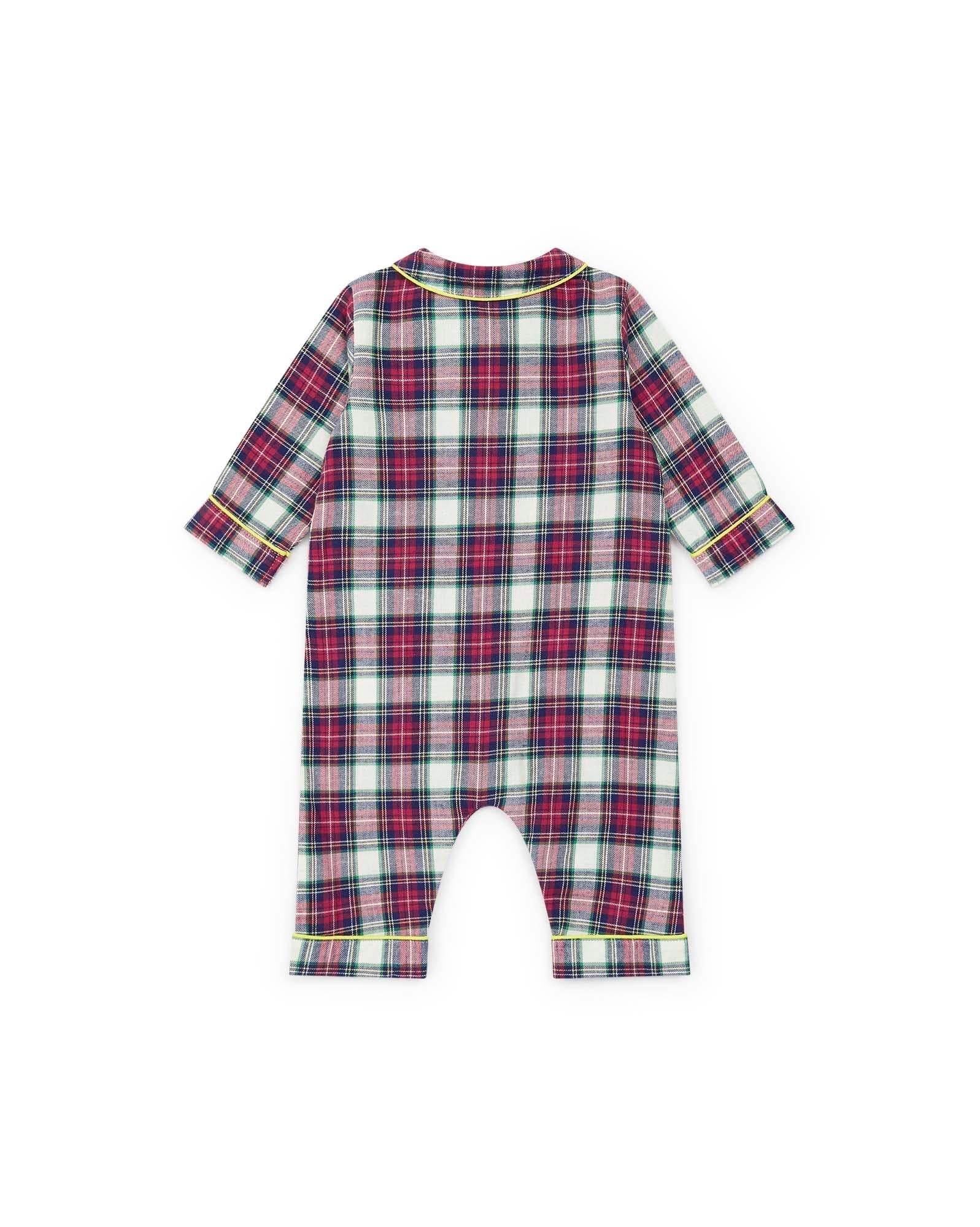 Pyjama Notte rouge Bébé en tartan