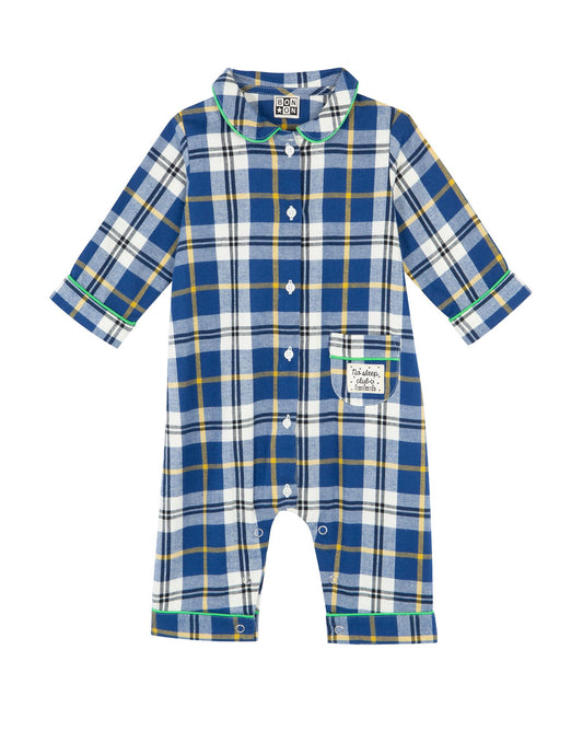 Pajamas Notte Blue Baby in tartan