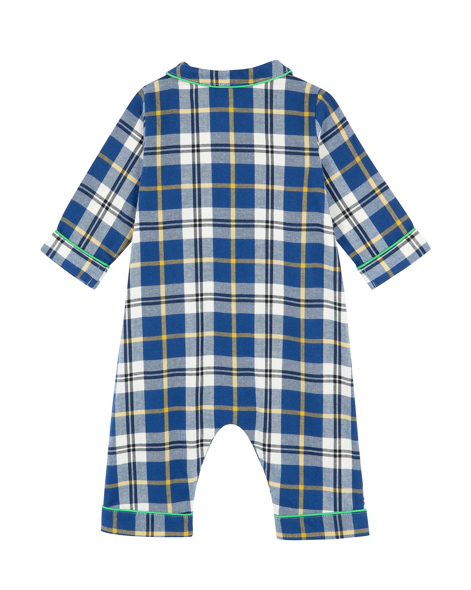 Pyjama Notte bleu Bébé en tartan