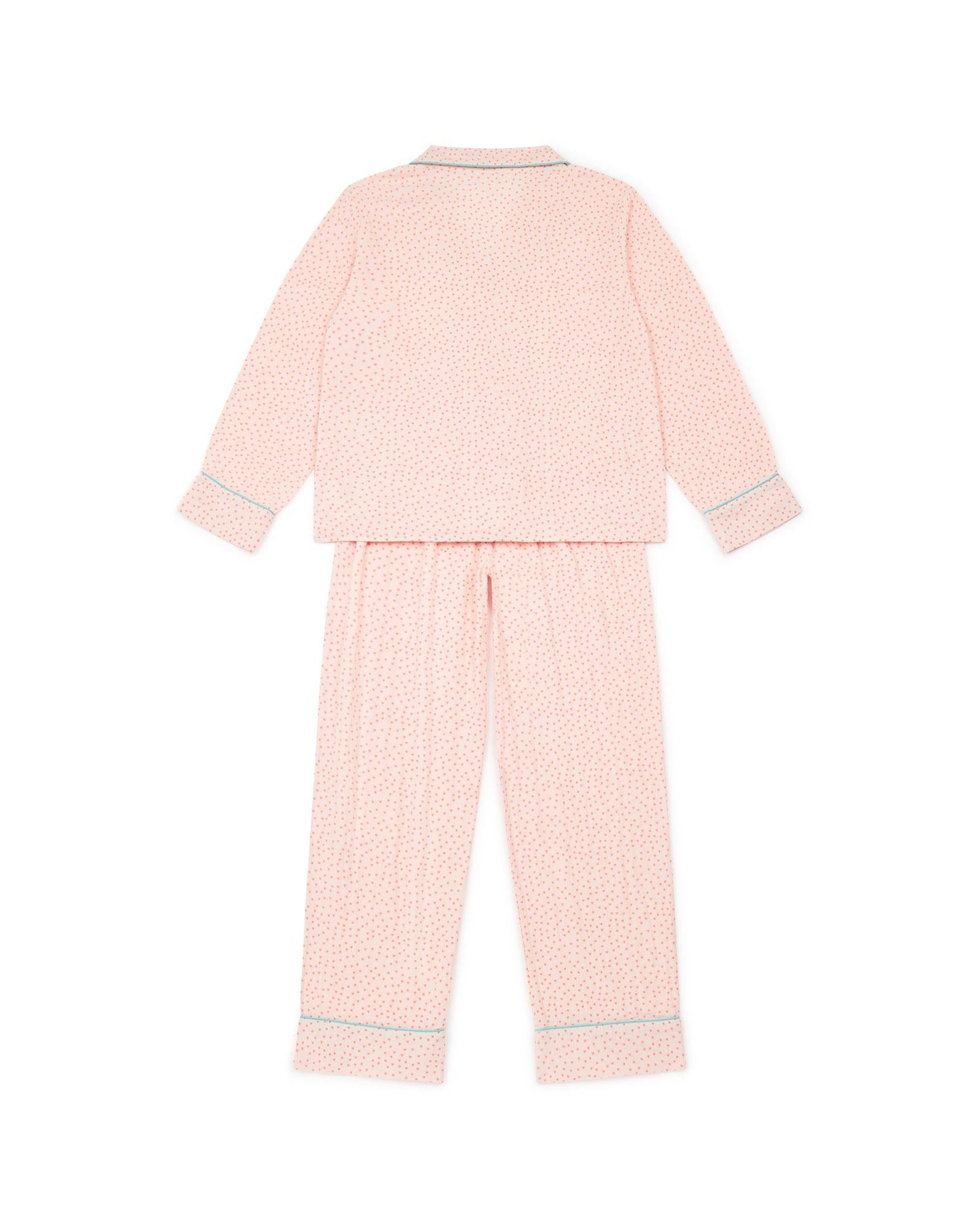 Pyjama Nuit multicolore Femme en coton imprimé coeur