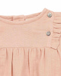 Robe - Pampille rose Bébé en gaze de coton