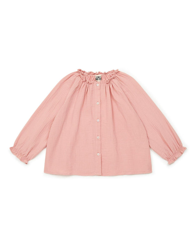 Blouse - Reinette rose en gaze de coton - Image principale