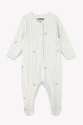 Pyjama - bébé coton côtelé semi d'étoiles