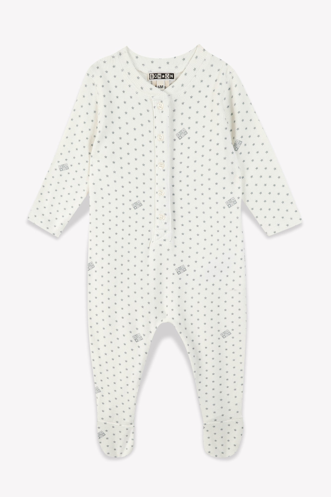 Pajamas - Baby cotton Ribbed stars