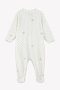 Pyjama - bébé coton côtelé semi d'étoiles