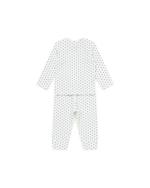 Ensemble - bébé coton côtelé semi d'étoiles - Image principale