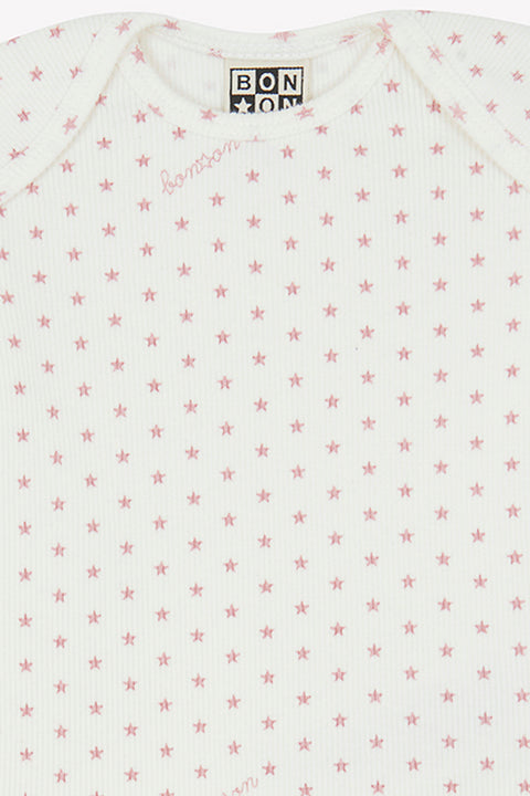 Ensemble - bébé coton côtelé semi d'étoiles - Image principale