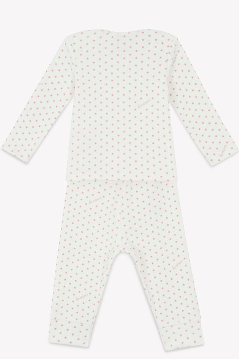 Ensemble - bébé coton côtelé semi d'étoiles - Image principale