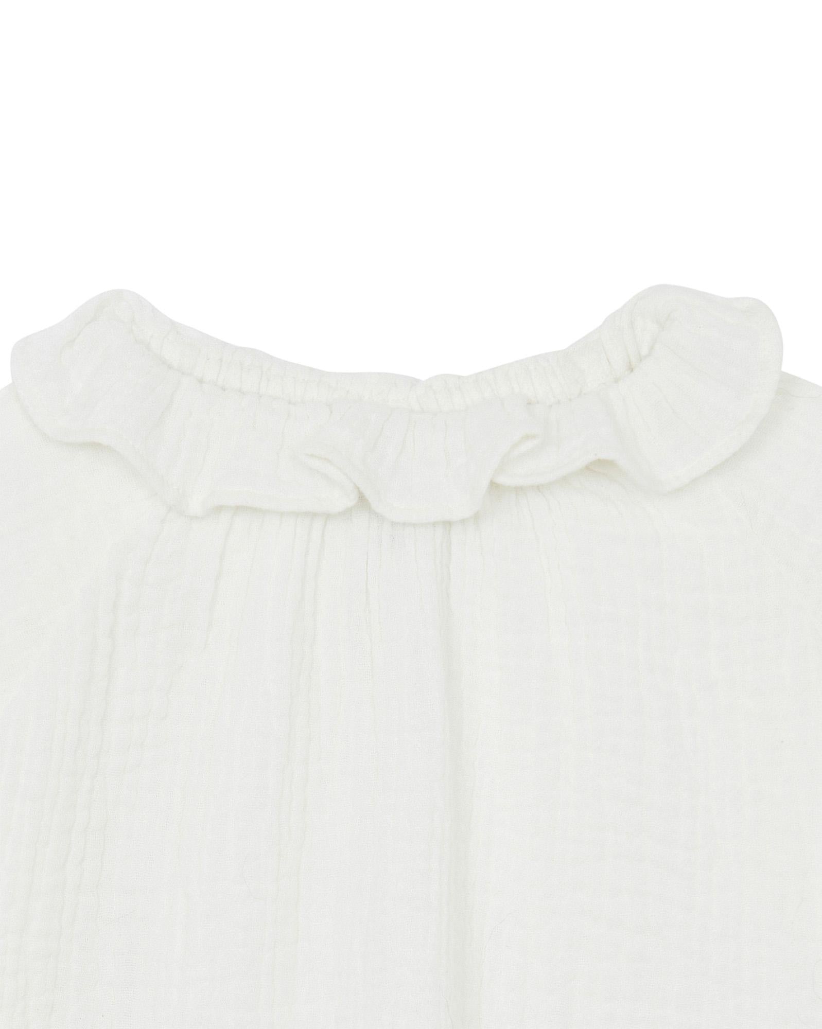 Blouse Solane beige bébé en en gaze de coton