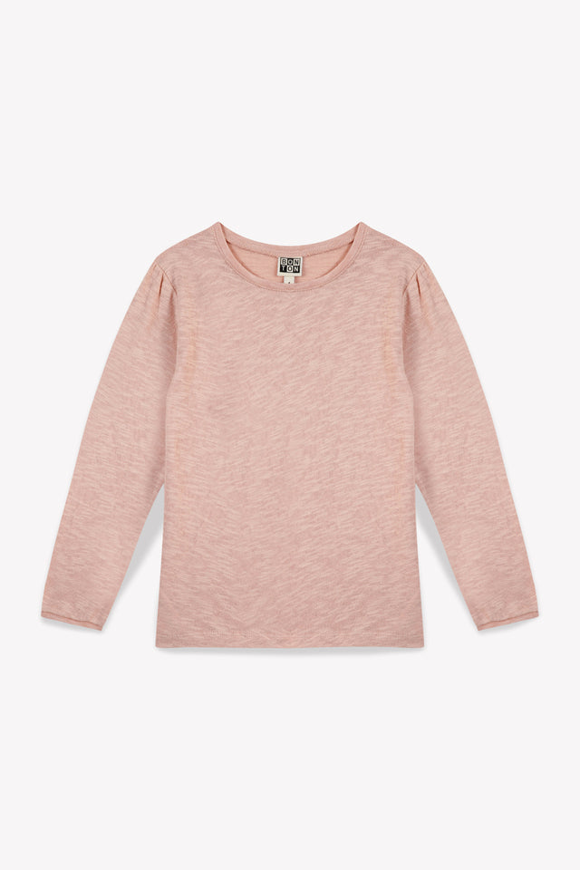 T-shirt - uni rose fille - Image principale