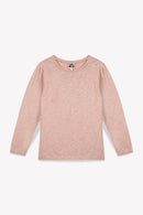 T-shirt - uni rose fille