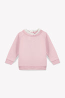 Sweat - Bébé molleton Col Dentelle coton Bio