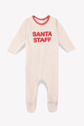 Pajamas - Baby Christmas Santa Staff Eau de Pink